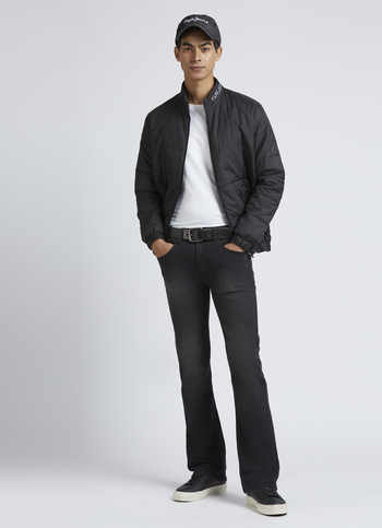 Men Black Mid Rise Stretchable Bootcut Jeans