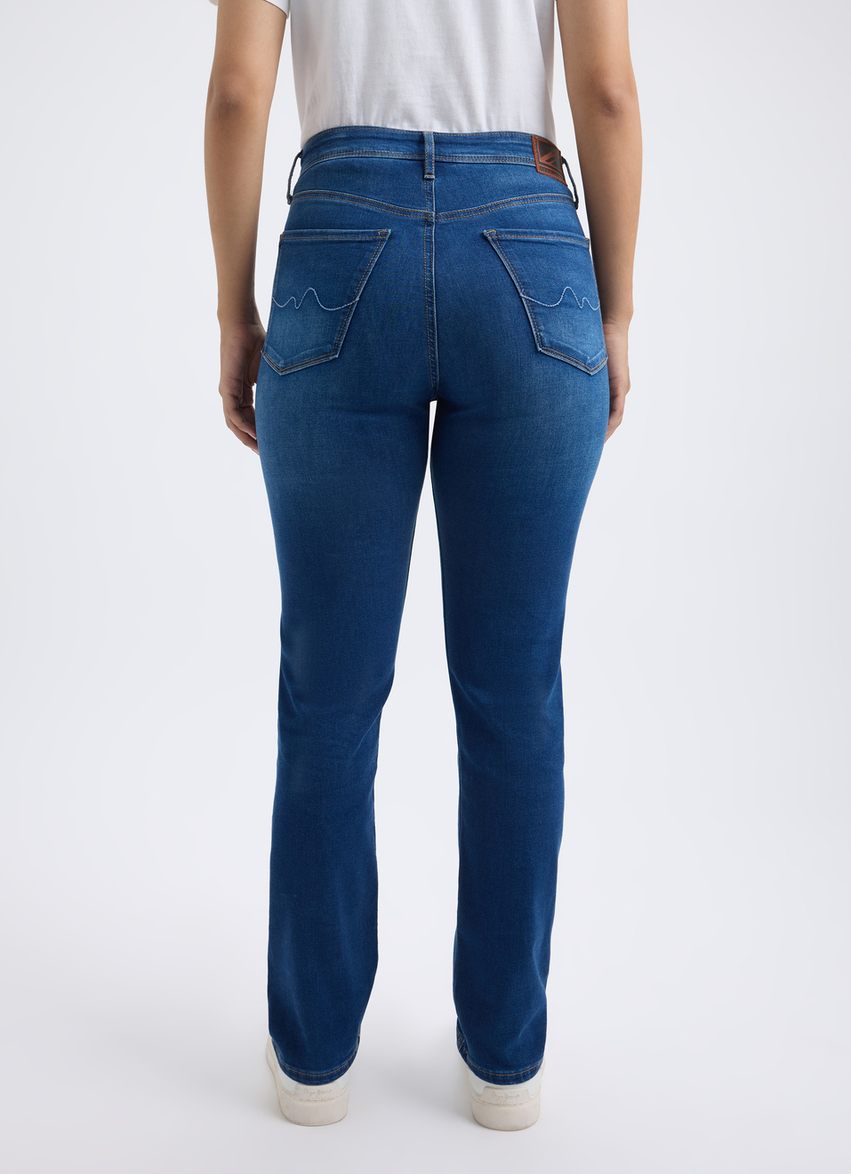 Women Blue High Waist Straight Softlex Jeans, , large image number 2