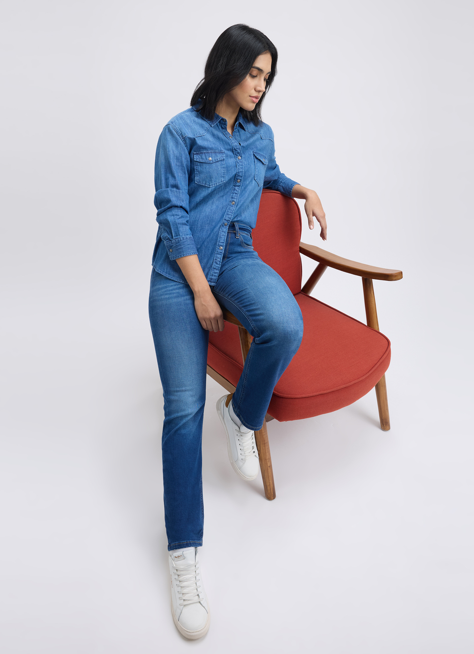 Women Blue High Waist Straight Softlex Jeans, , large image number 0