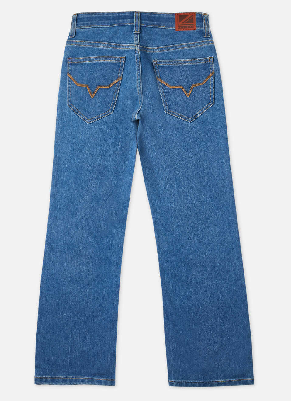 Boys Blue Mid Rise Bootcut Jeans, , large image number 1