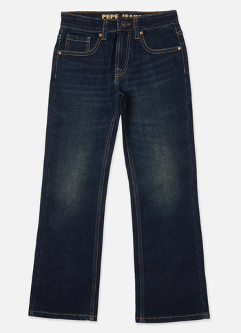 Boys Khaki Mid Rise Bootcut Jeans
