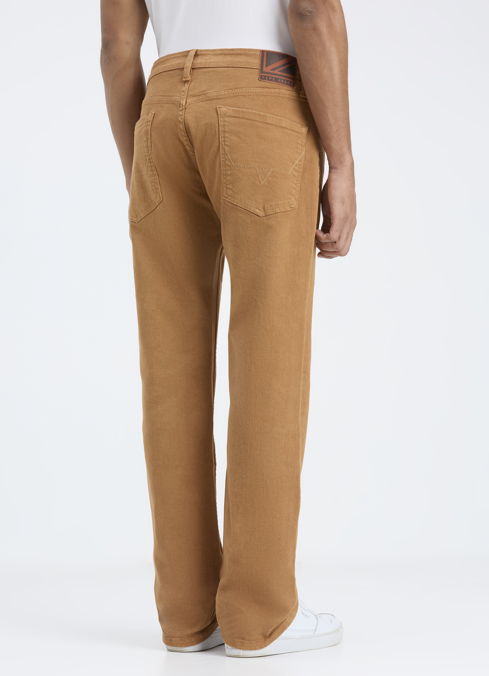 Men Brown Mid Rise Straight Jeans, , large image number 2