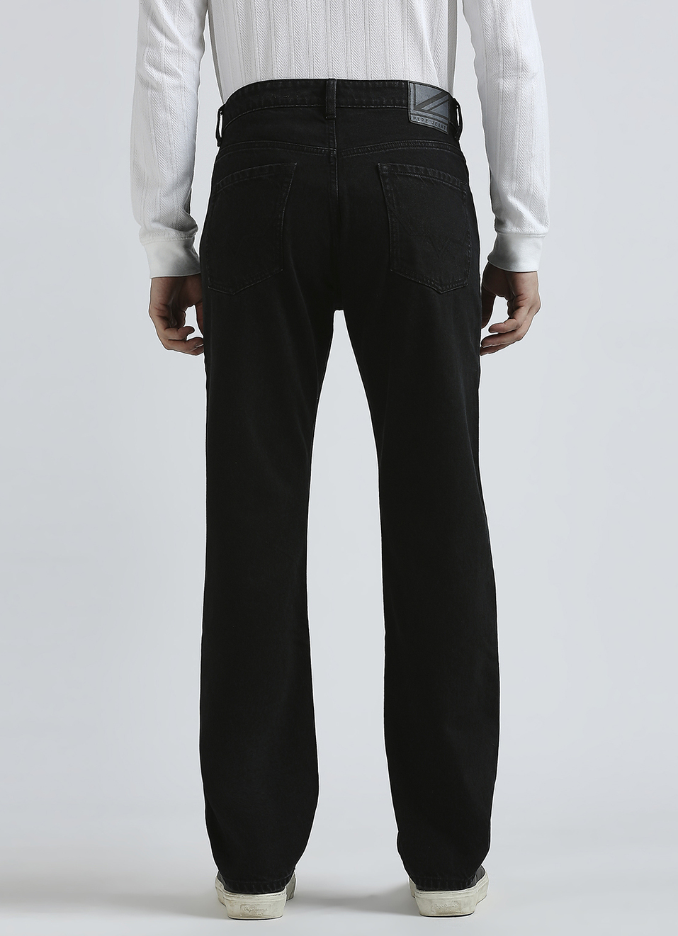 Marvis Black Mid Rise Loose Straight Jeans, , large image number 2