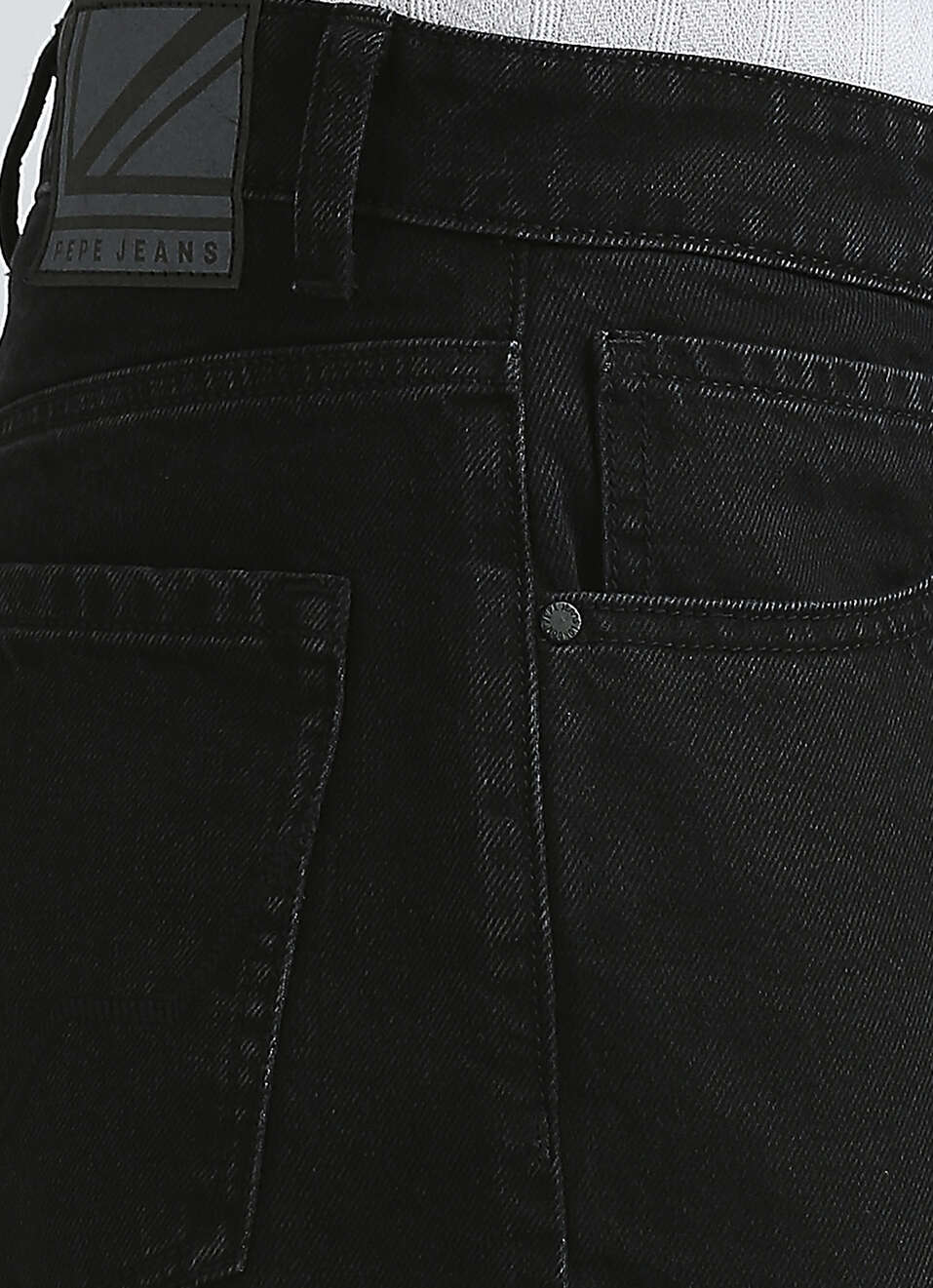 Marvis Black Mid Rise Loose Straight Jeans, , large image number 4