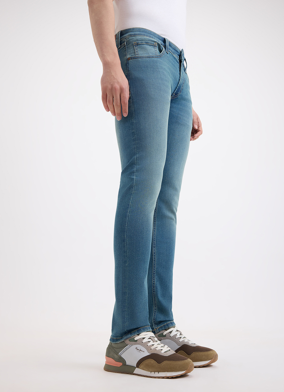 Men Green Slim Tapered Fit Low Rise Jeans, , large image number 6