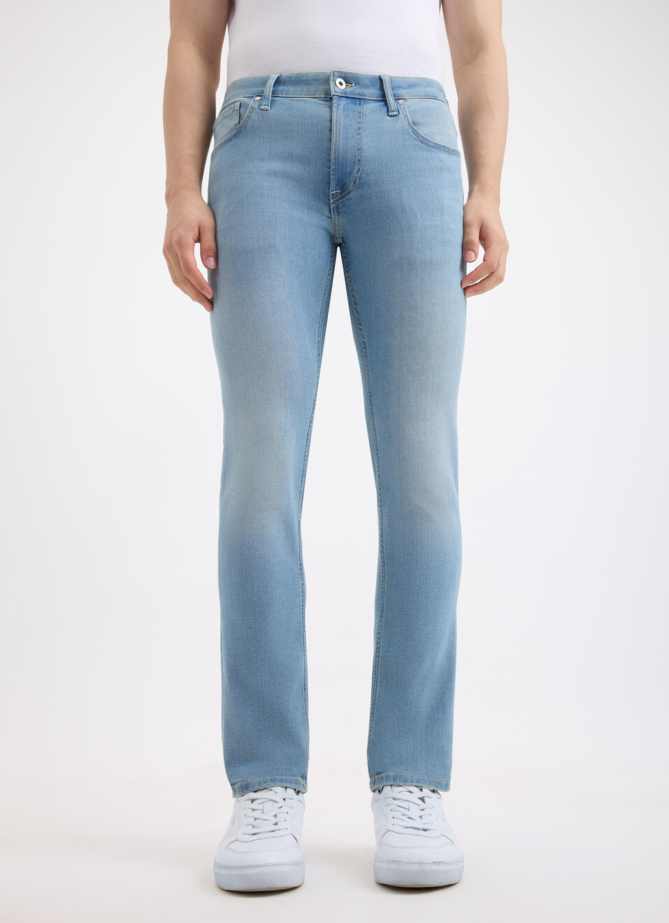Men Blue Skinny Fit Low Rise Jeans , , large image number 1