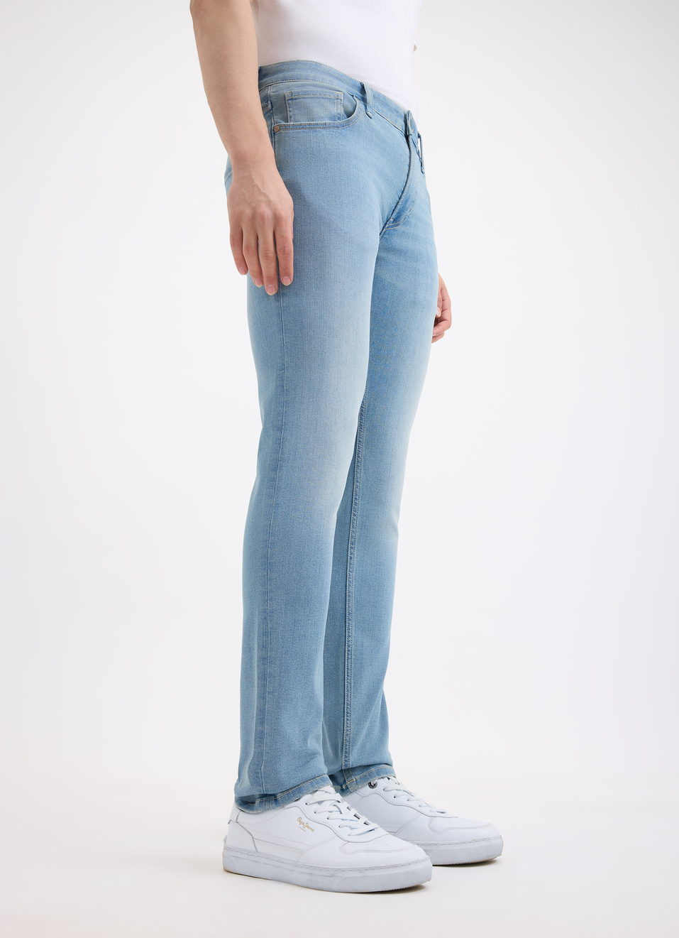 Men Blue Skinny Fit Low Rise Jeans , , large image number 3