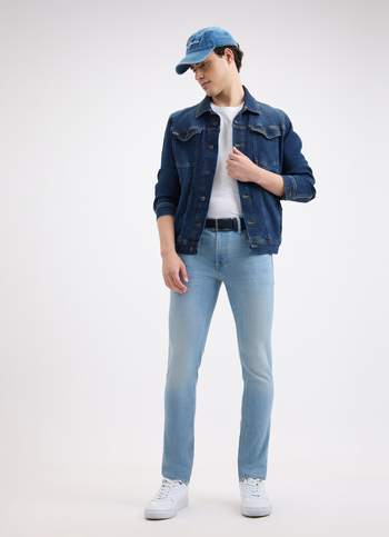 Men Blue Skinny Fit Low Rise Jeans 