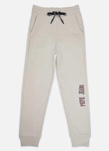 Boys Beige Mid Rise Joggers