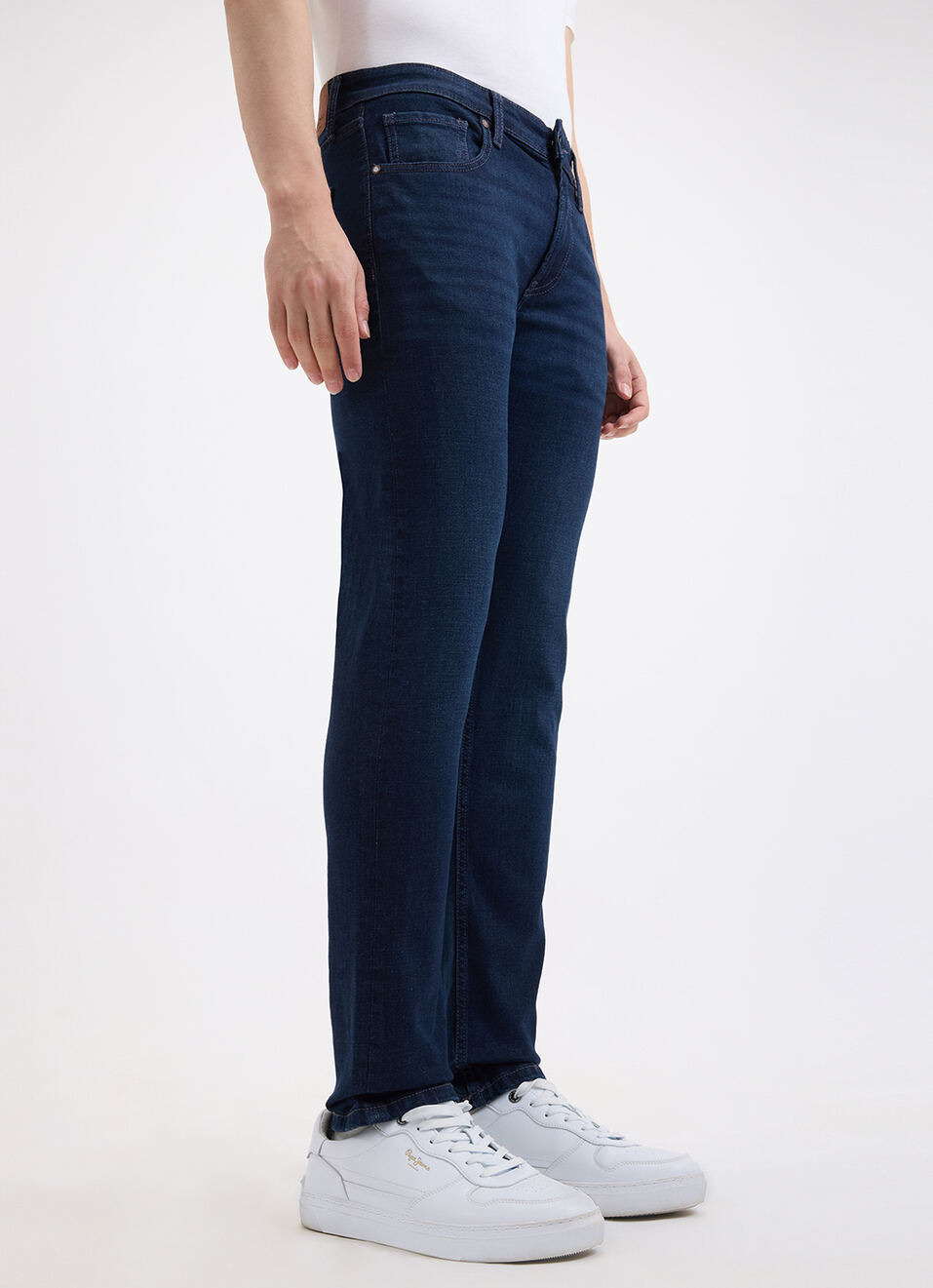 Men Blue Slim Tapered Fit Low Rise Distressed Jeans, , large image number 4