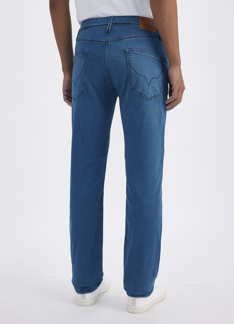 Men Green Straight Fit Mid Rise Structured Jeans , , large image number 2