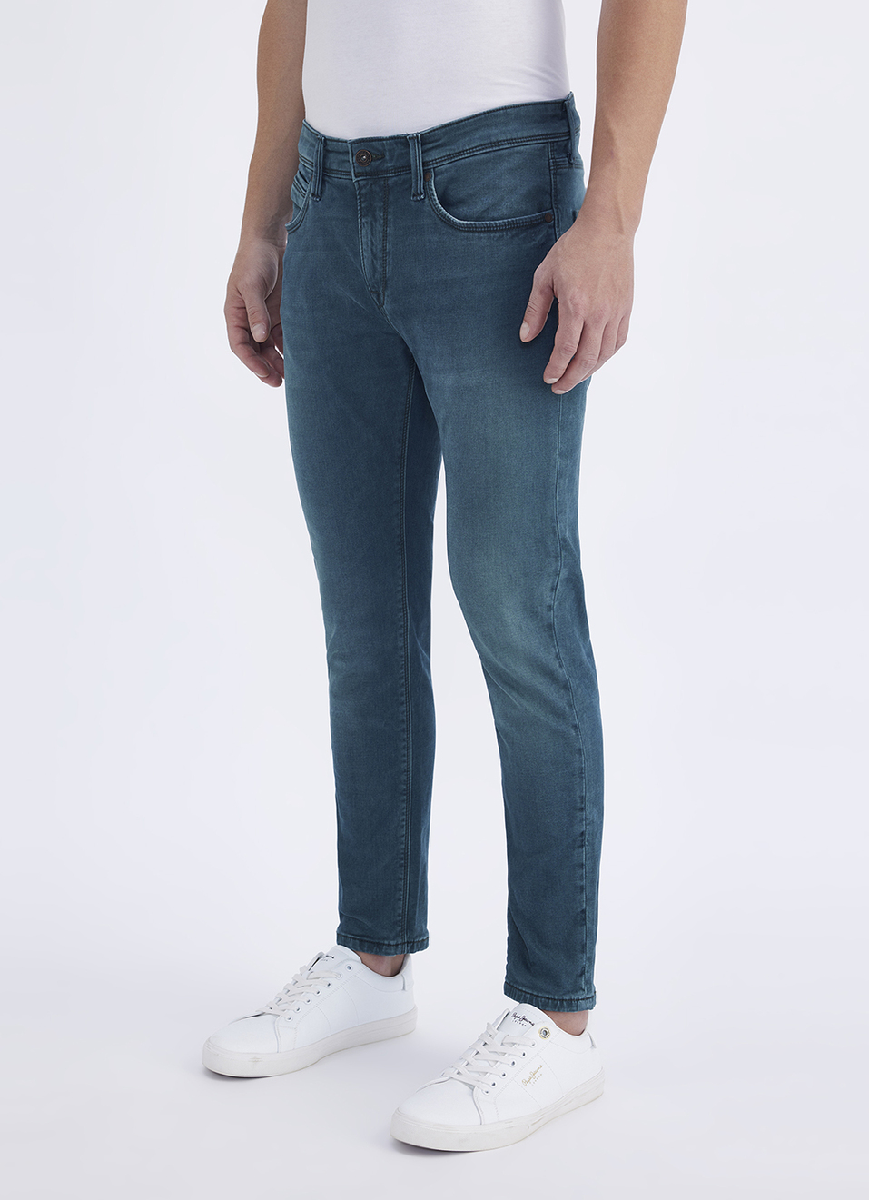 Men Green Mid Rise Skinny Ankle Length Gymindigo Jogger Like Jeans, , large image number 5