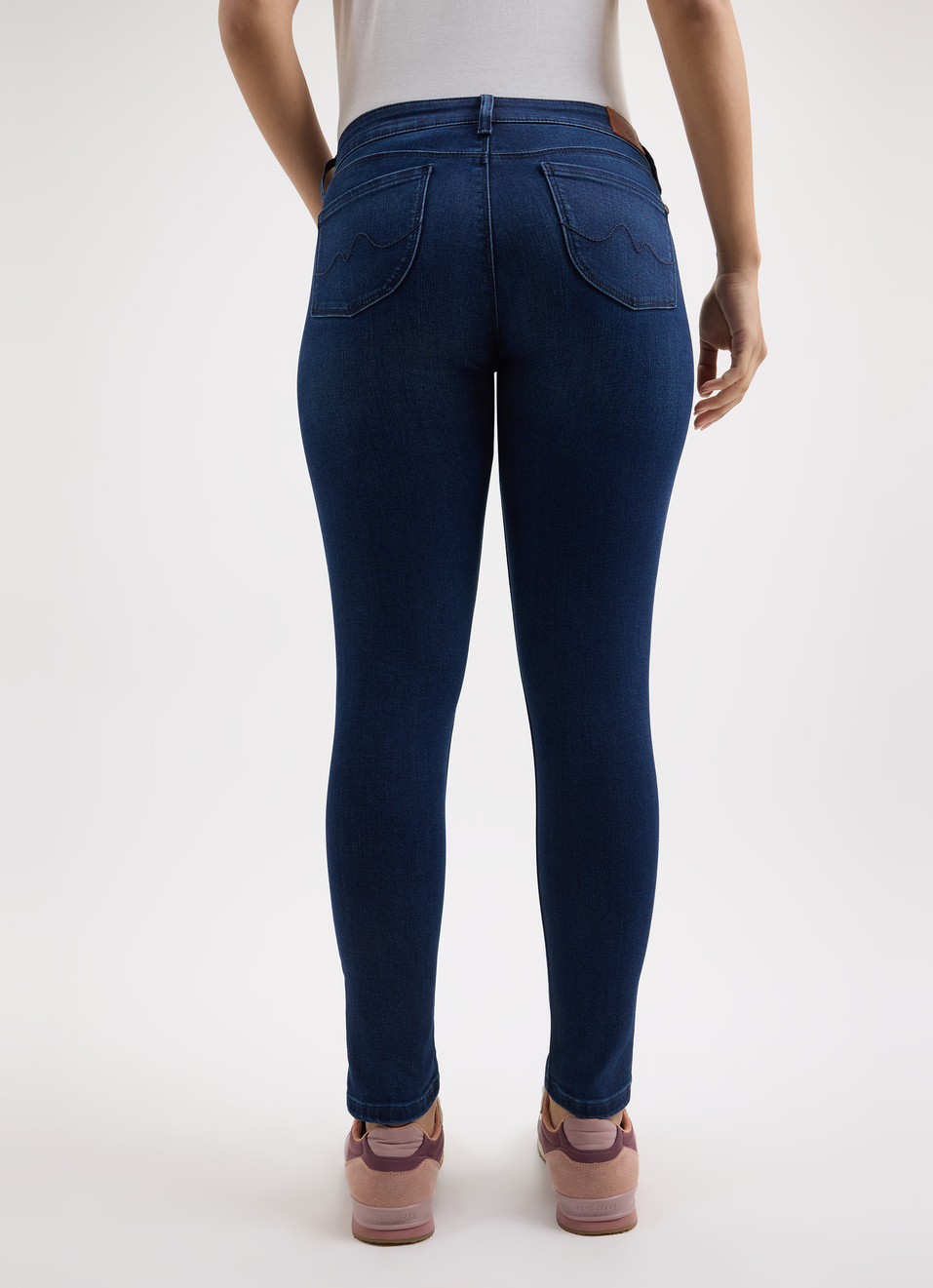 Women Blue Skinny Fit Mid Rise Jeans , , large image number 2