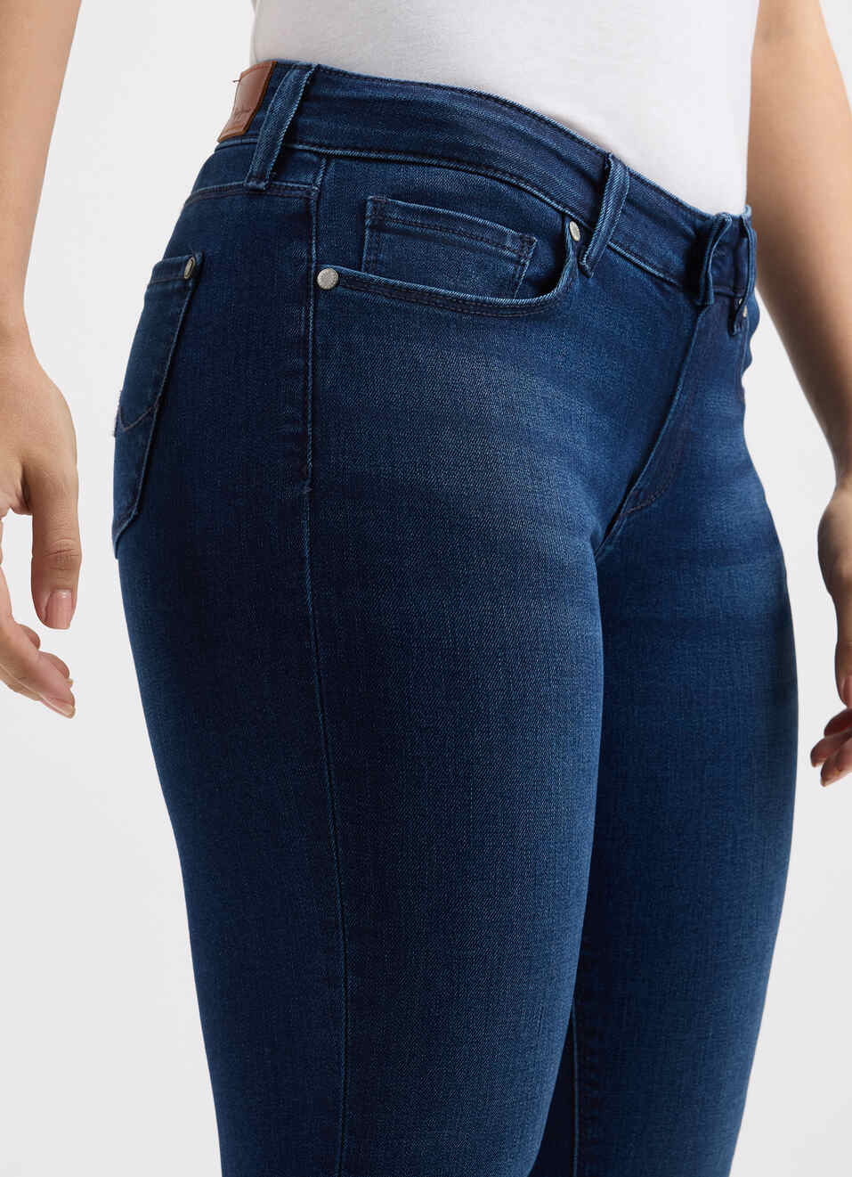 Women Blue Skinny Fit Mid Rise Jeans , , large image number 4