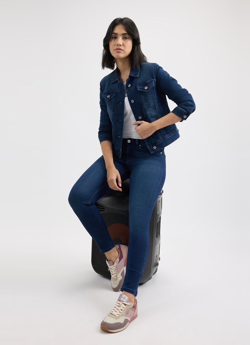Women Blue Skinny Fit Mid Rise Jeans , , large image number 5