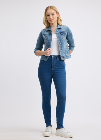 Women Blue Skinny Fit High Rise Jeans 