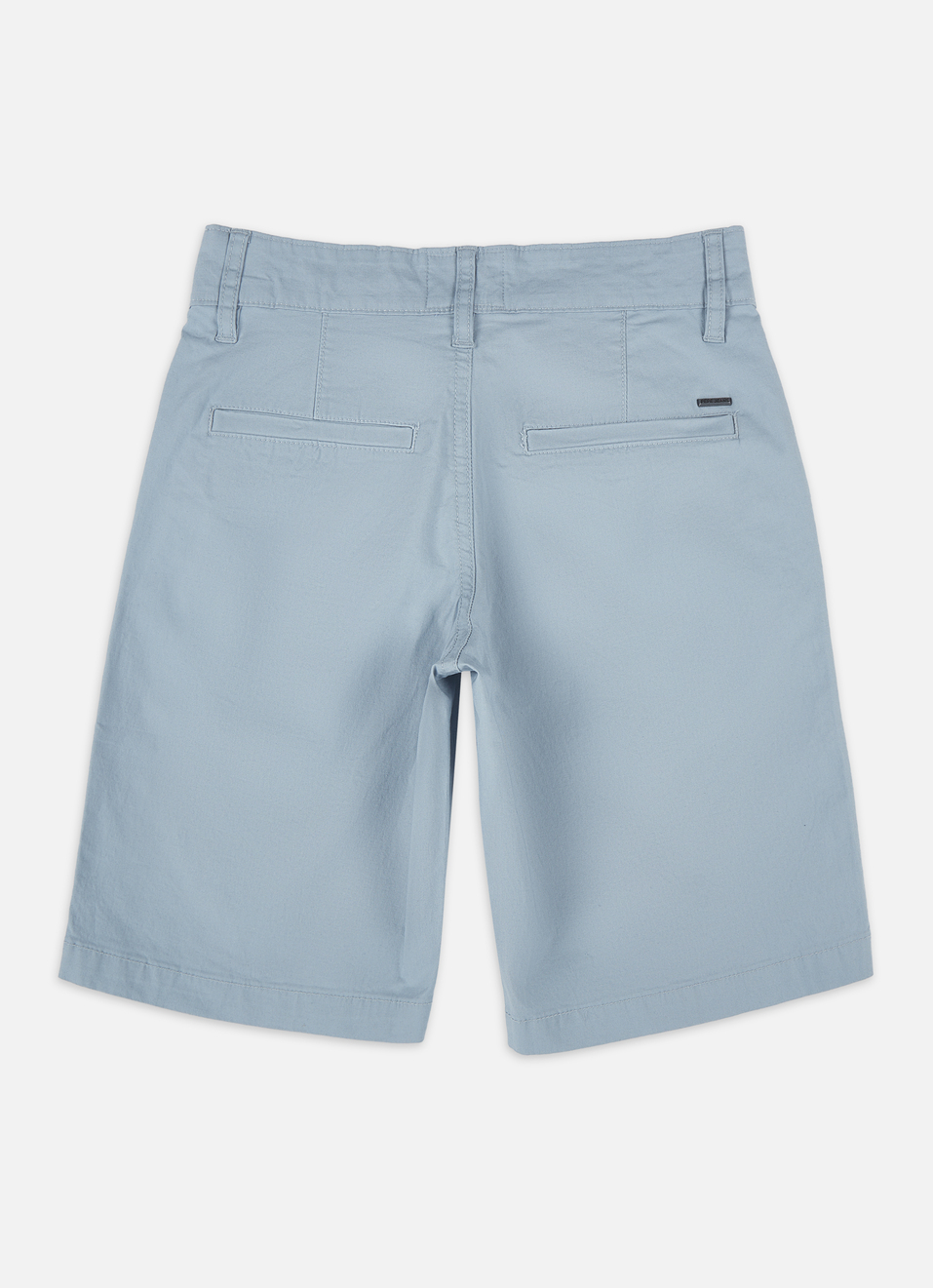 Boys Blue Mid Rise Stretch Shorts, , large image number 1