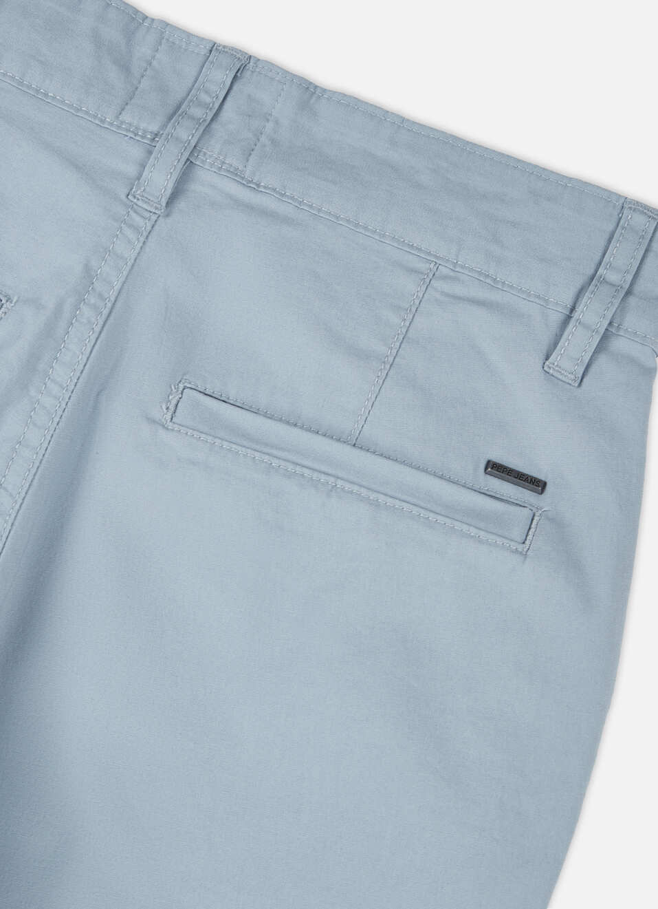 Boys Blue Mid Rise Stretch Shorts, , large image number 3
