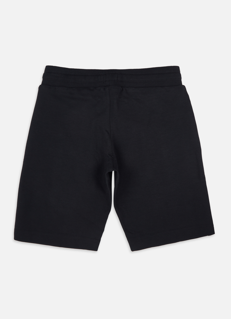 Boys Black Mid Rise Oversized Shorts, , large image number 1