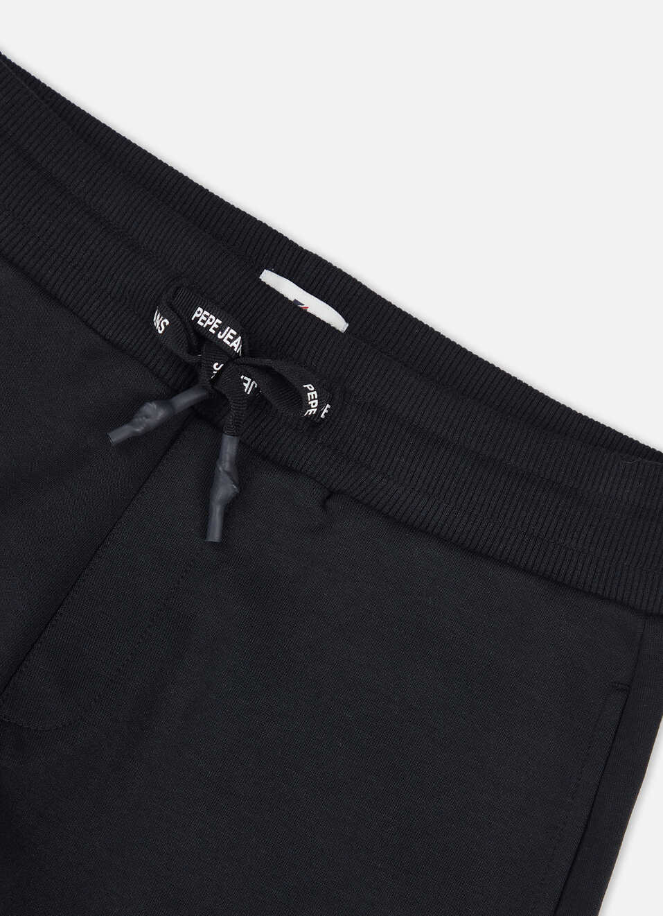 Boys Black Mid Rise Oversized Shorts, , large image number 2