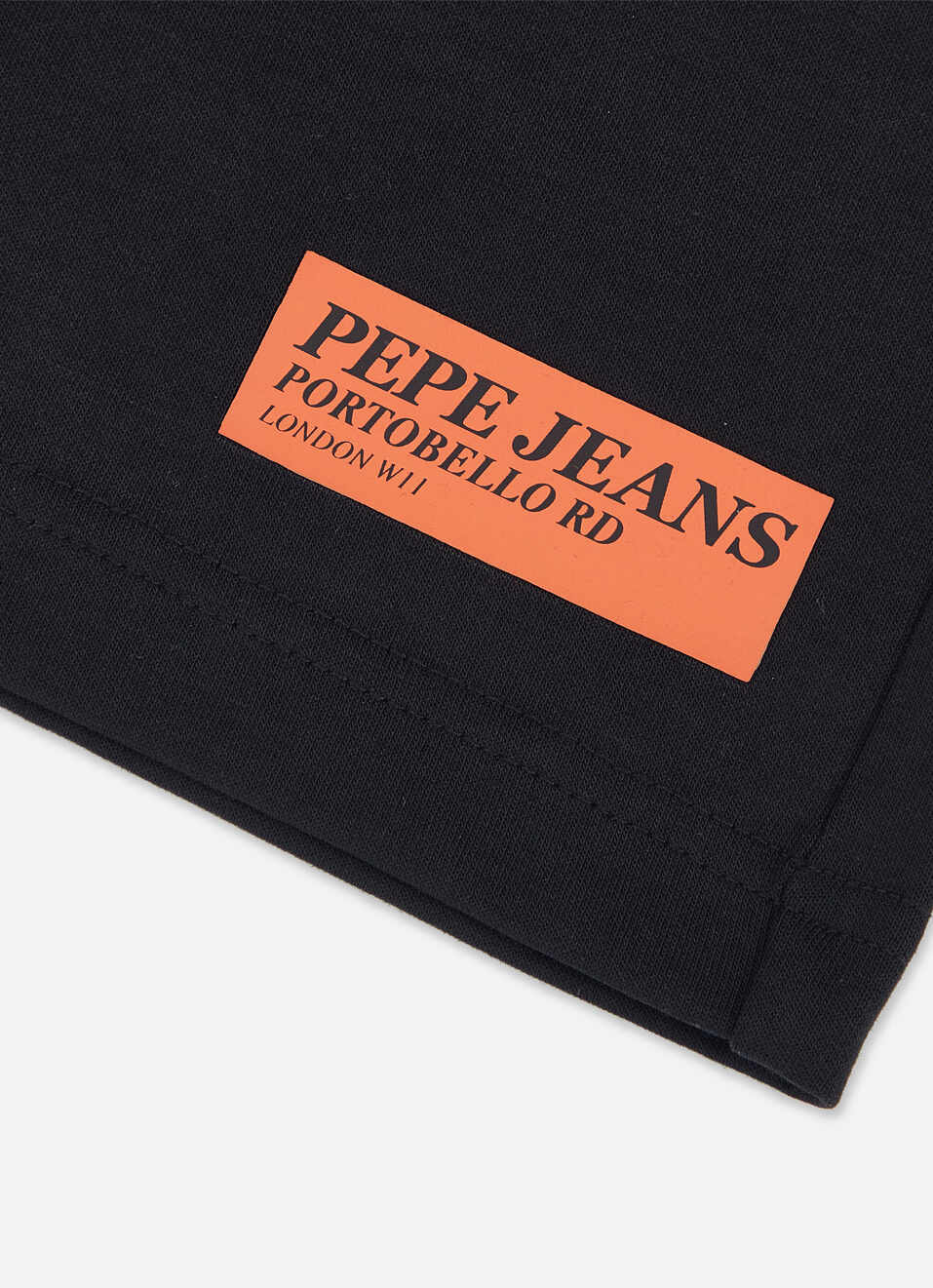 Boys Black Mid Rise Oversized Shorts, , large image number 3