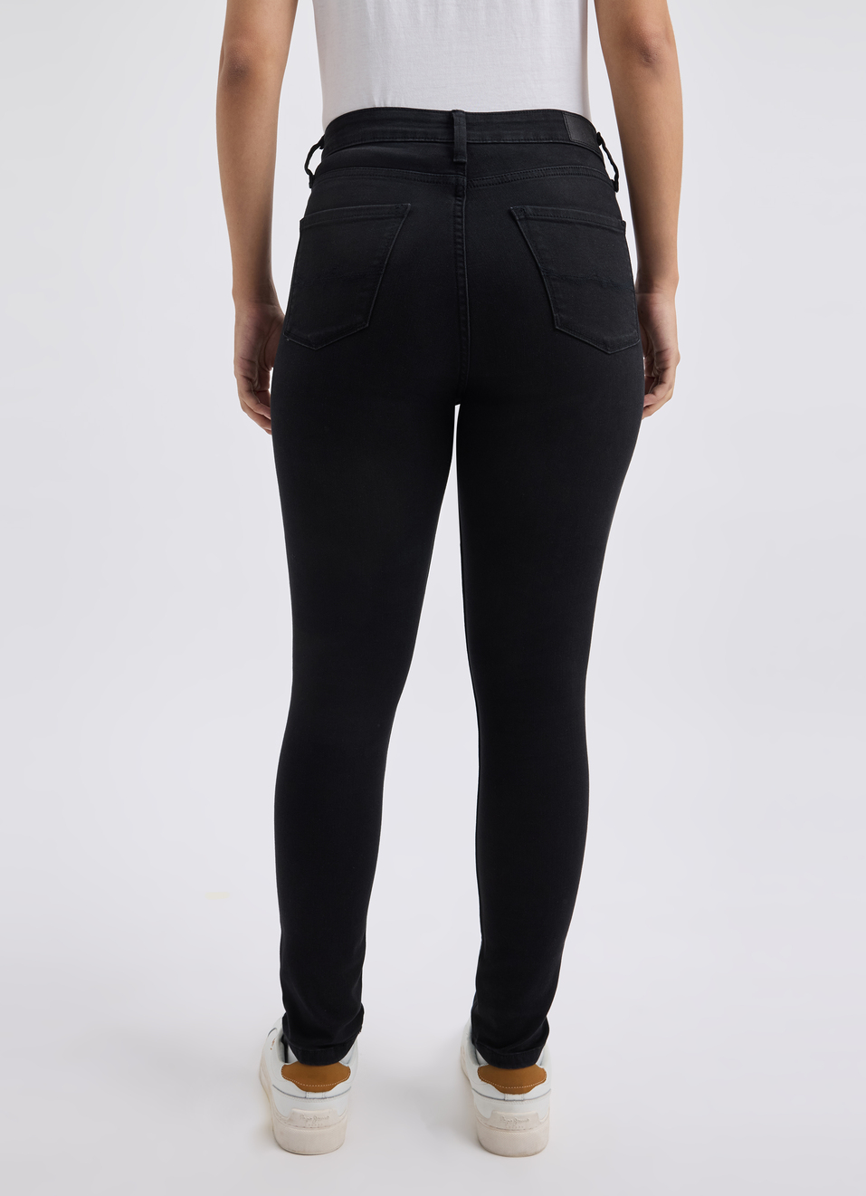 Women Black Skinny Fit High Rise Jeans , , large image number 2