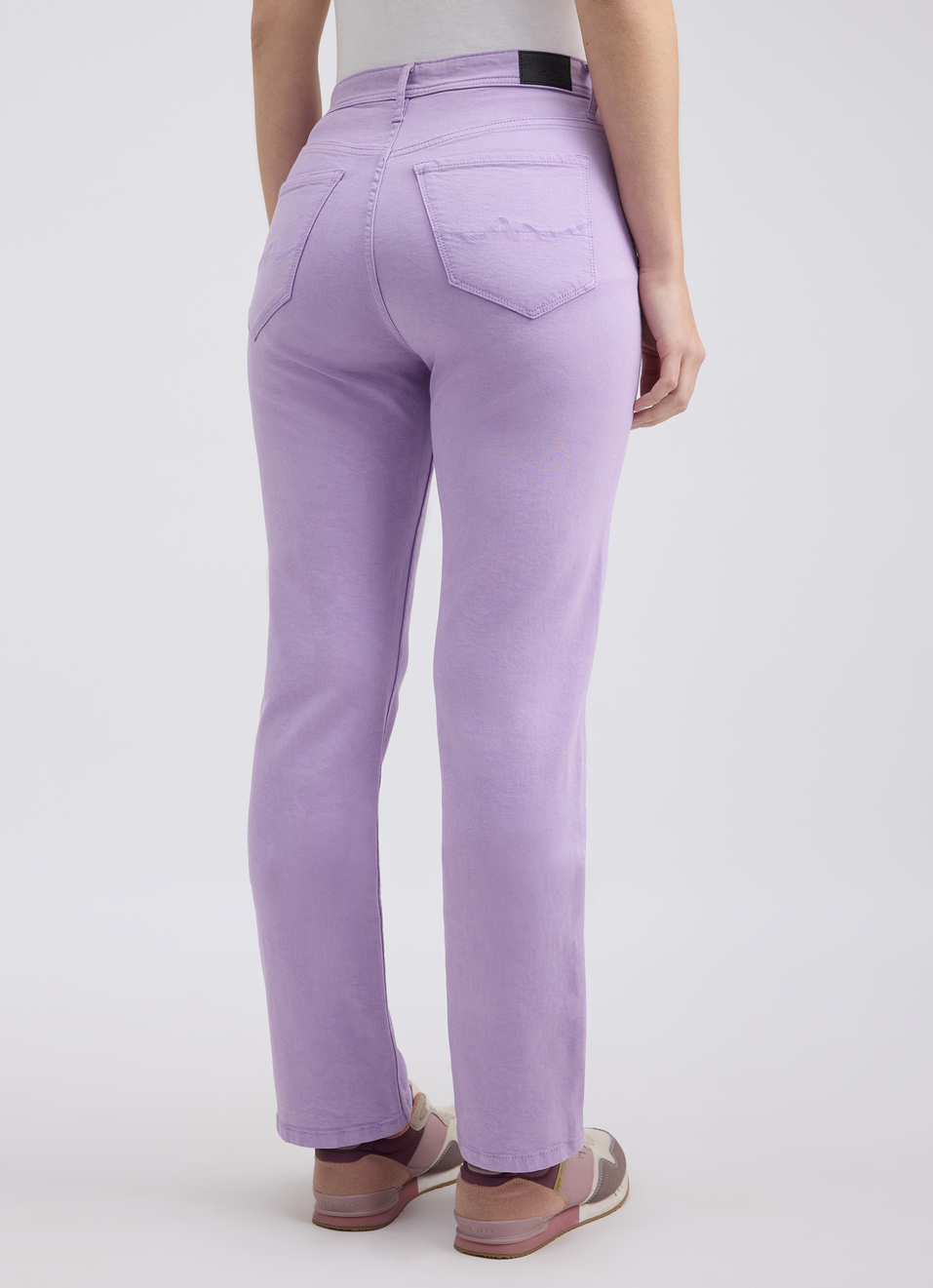 Women Purple Straight Fit High Rise Jeans, , large image number 2