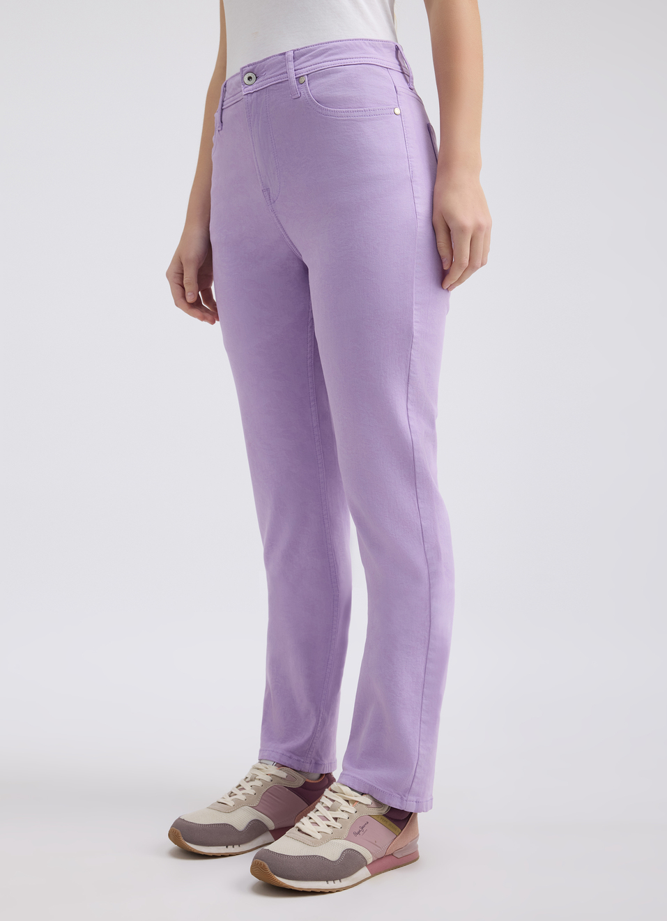 Women Purple Straight Fit High Rise Jeans, , large image number 3