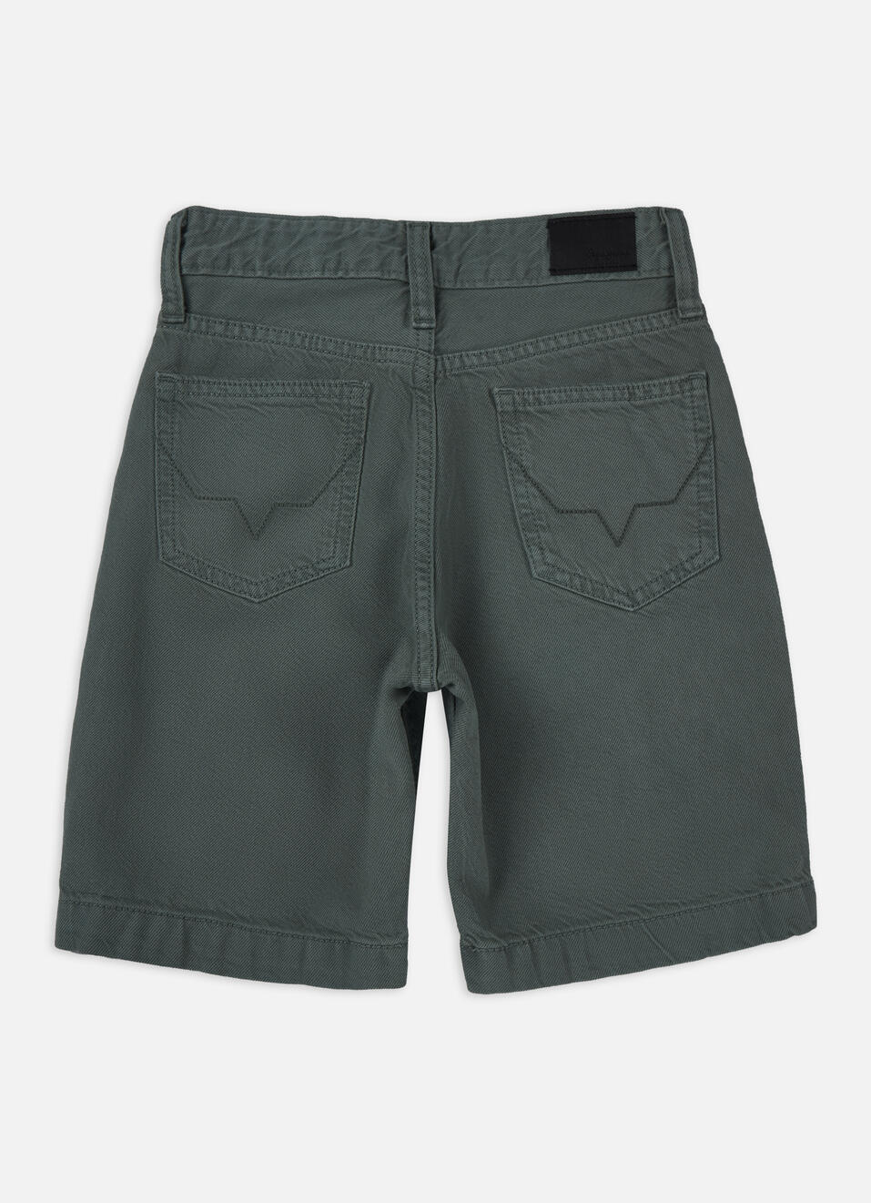 Boys Green Mid Rise Tapered Baggy Shorts, , large image number 1
