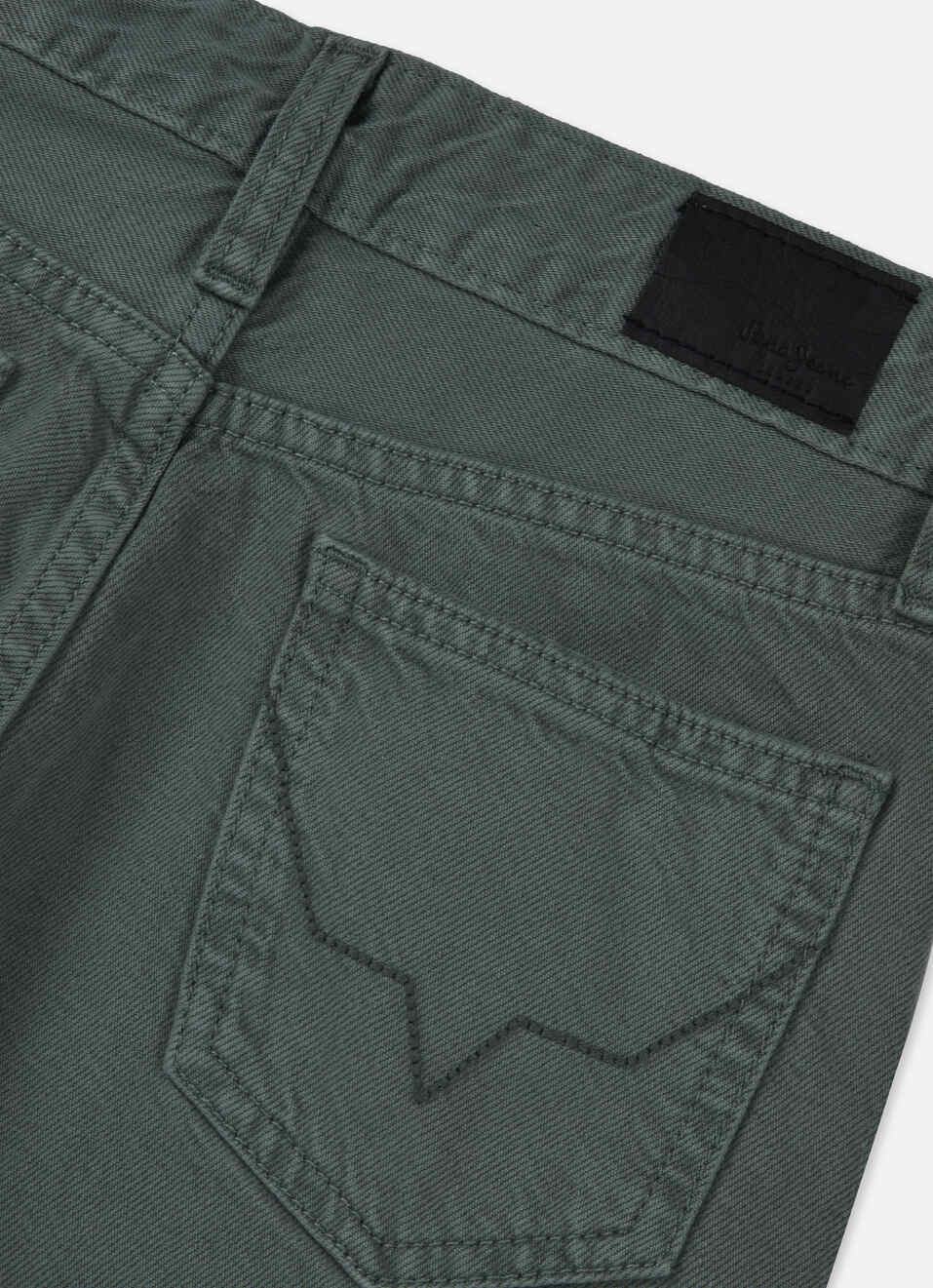Boys Green Mid Rise Tapered Baggy Shorts, , large image number 3