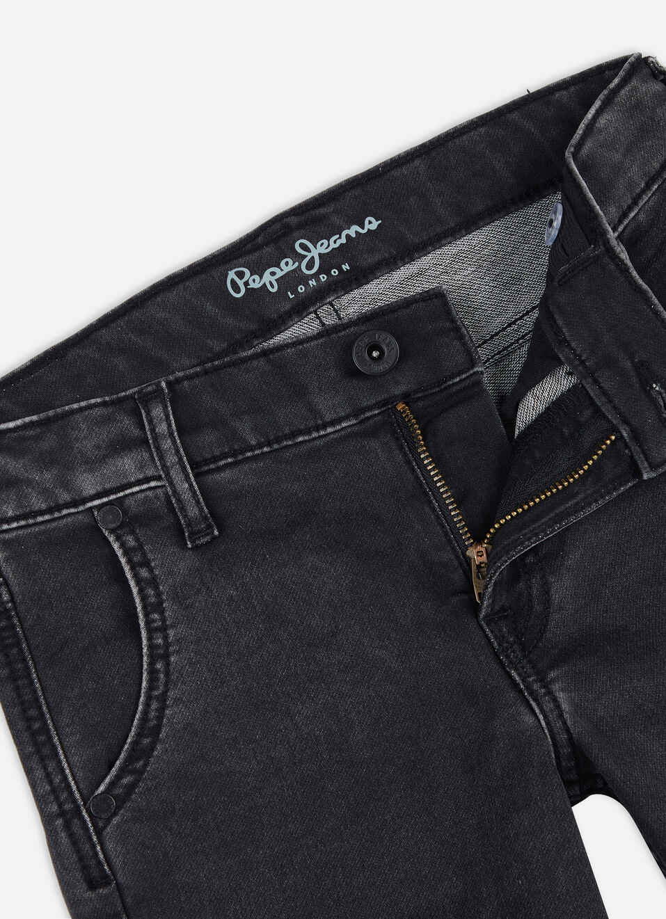 Boys Cashed Black Mid Rise Slim Gymindigo Shorts, , large image number 2