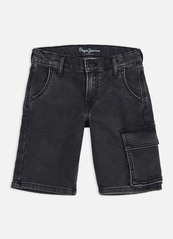 Boys Cashed Black Mid Rise Slim Gymindigo Shorts