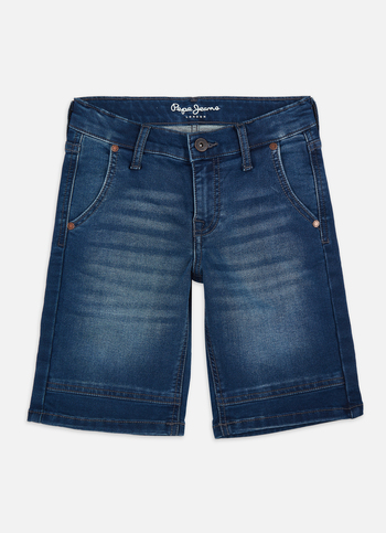 Boys Cashed Blue Mid Rise Slim Gymindigo Shorts