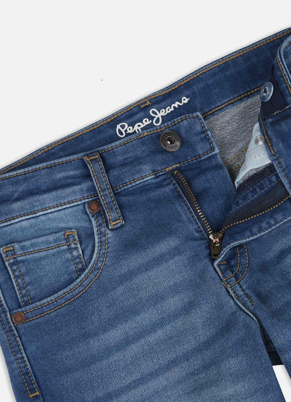Boys Cashed Blue Mid Rise Slim Gymindigo Shorts, , large image number 2