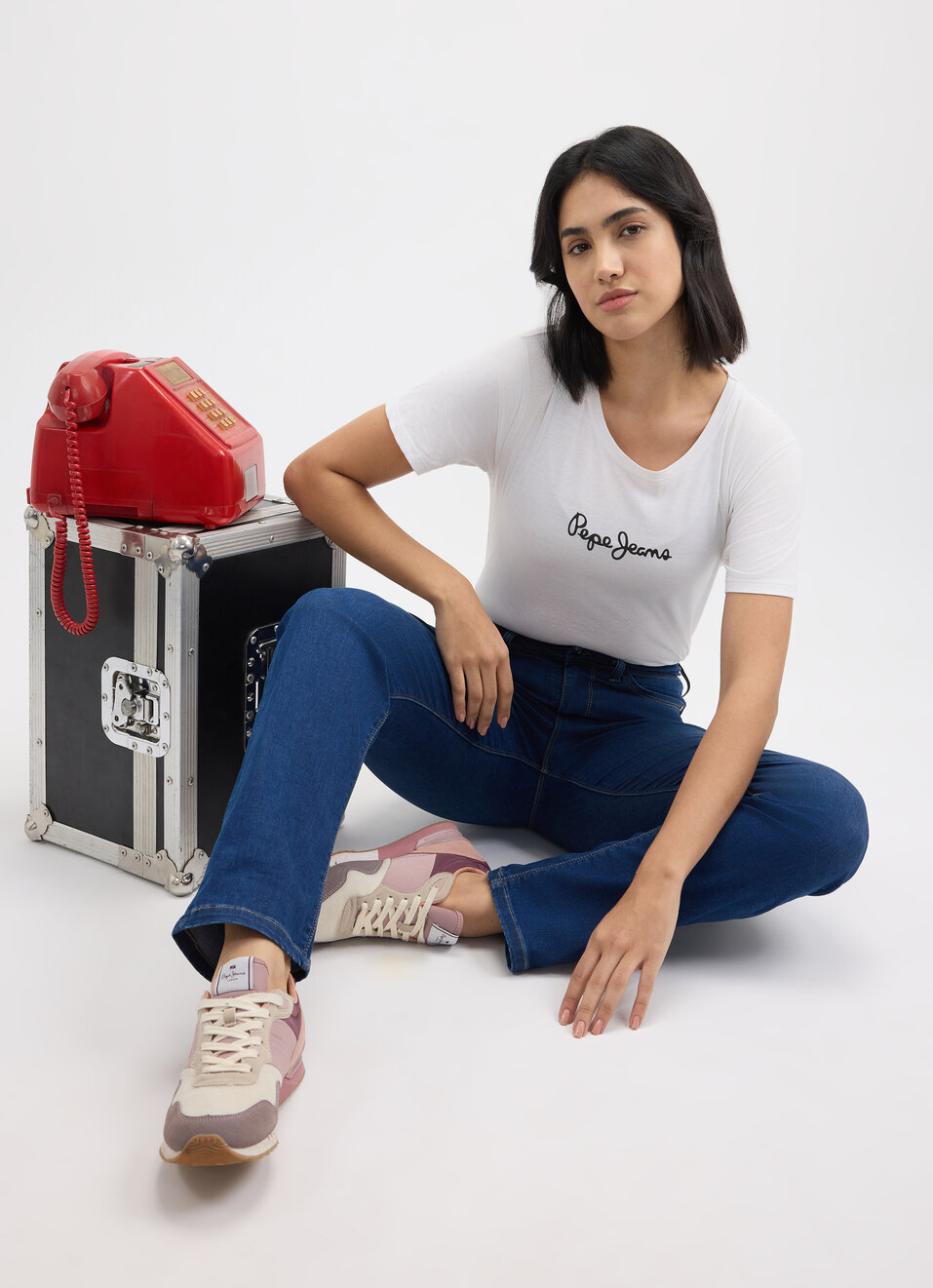 Women Blue Straight Fit High Rise Jeans , , large image number 5