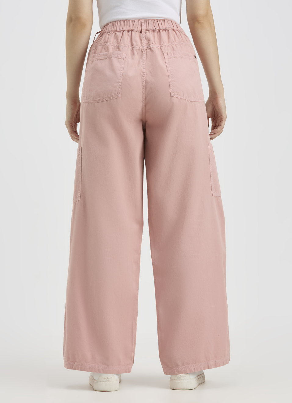 Women Pink Mid Rise Cargo Pants, , large image number 2