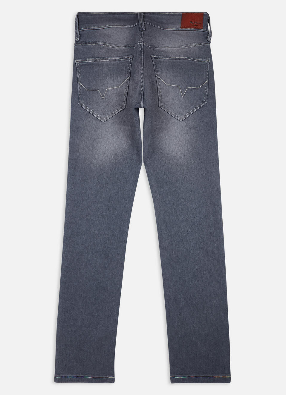 Boys Cashed Grey Mid Rise Slim Powerflex Jeans, , large image number 1