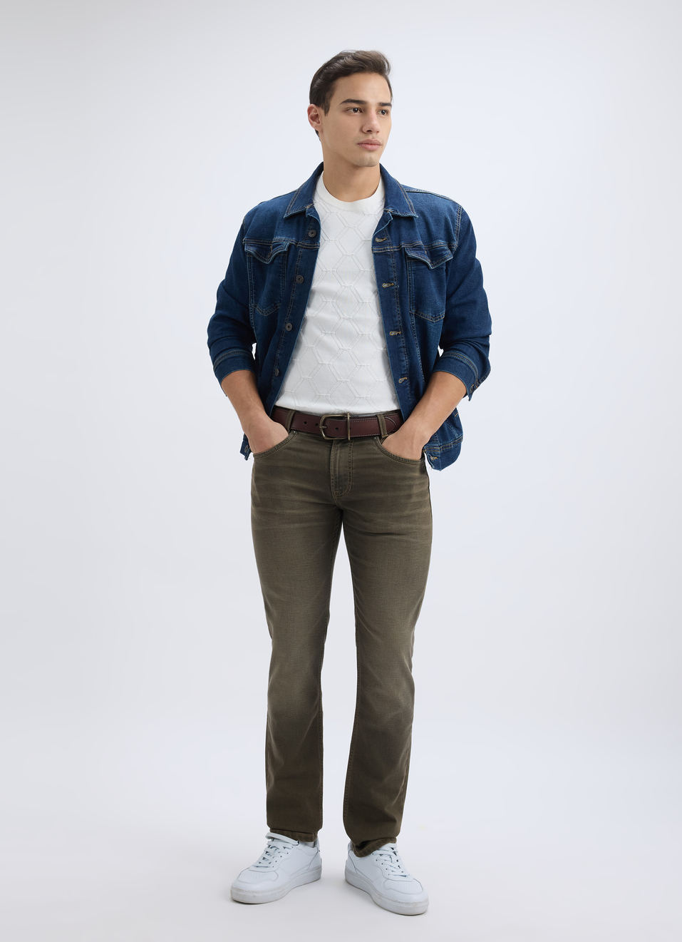Men Brown Mid Rise Slim Jeans, , large image number 5