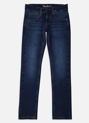 Boys Cashed Blue Mid Rise Slim Powerflex Jeans
