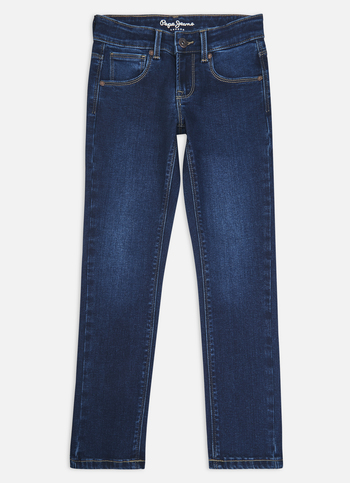 Boys Cashed Blue Mid Rise Slim Powerflex Jeans