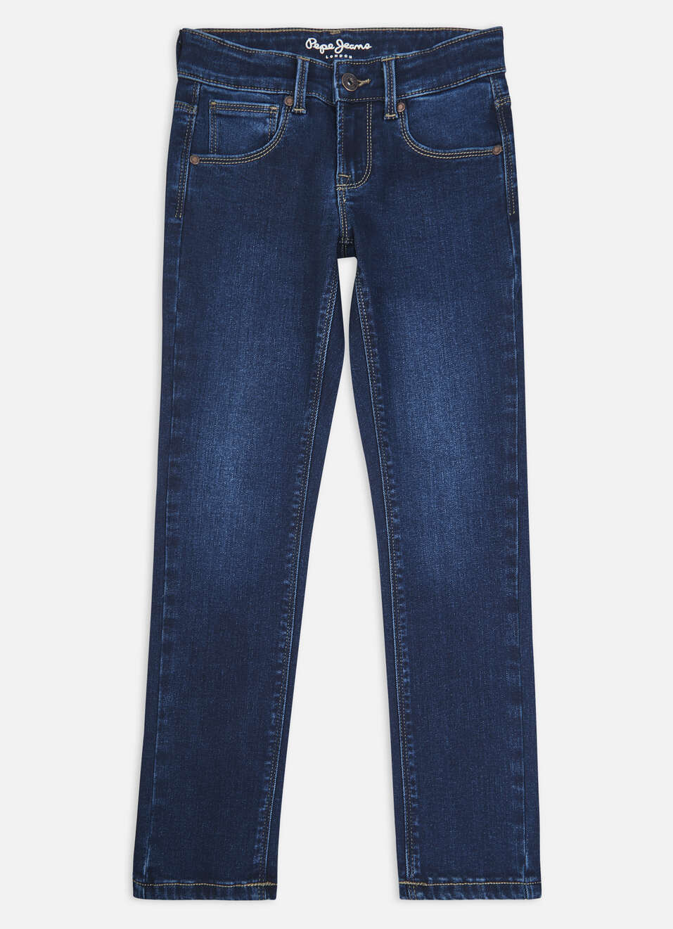 Boys Cashed Blue Mid Rise Slim Powerflex Jeans, , large image number 0