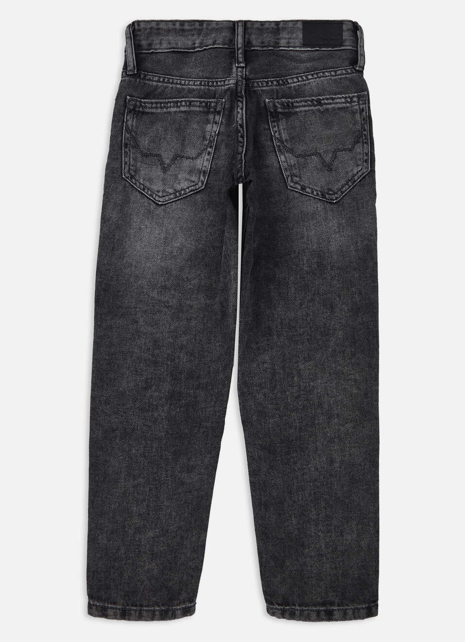 Boys Grey Mid Rise Tapered Baggy Jeans, , large image number 1