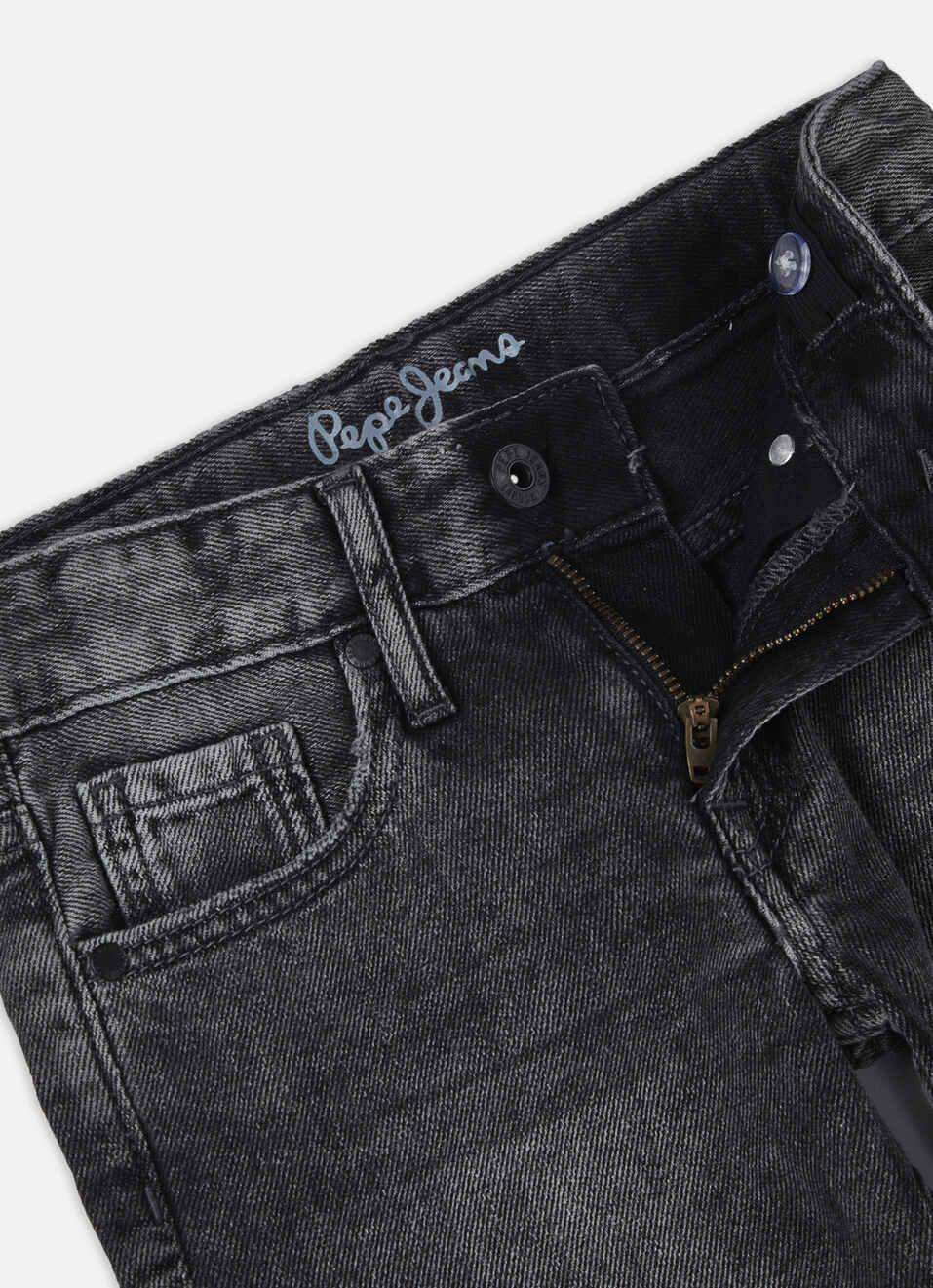 Boys Grey Mid Rise Tapered Baggy Jeans, , large image number 2
