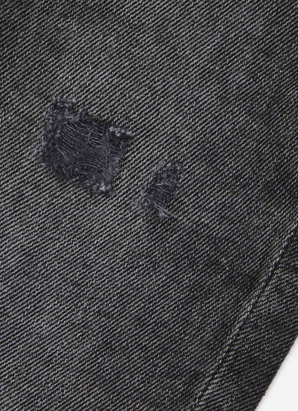 Boys Grey Mid Rise Tapered Baggy Jeans, , large image number 4