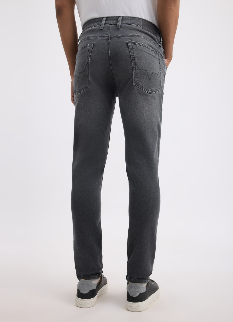 Men Grey Mid Rise Tapered Gymindigo Jogger Like Jeans, , large image number 2