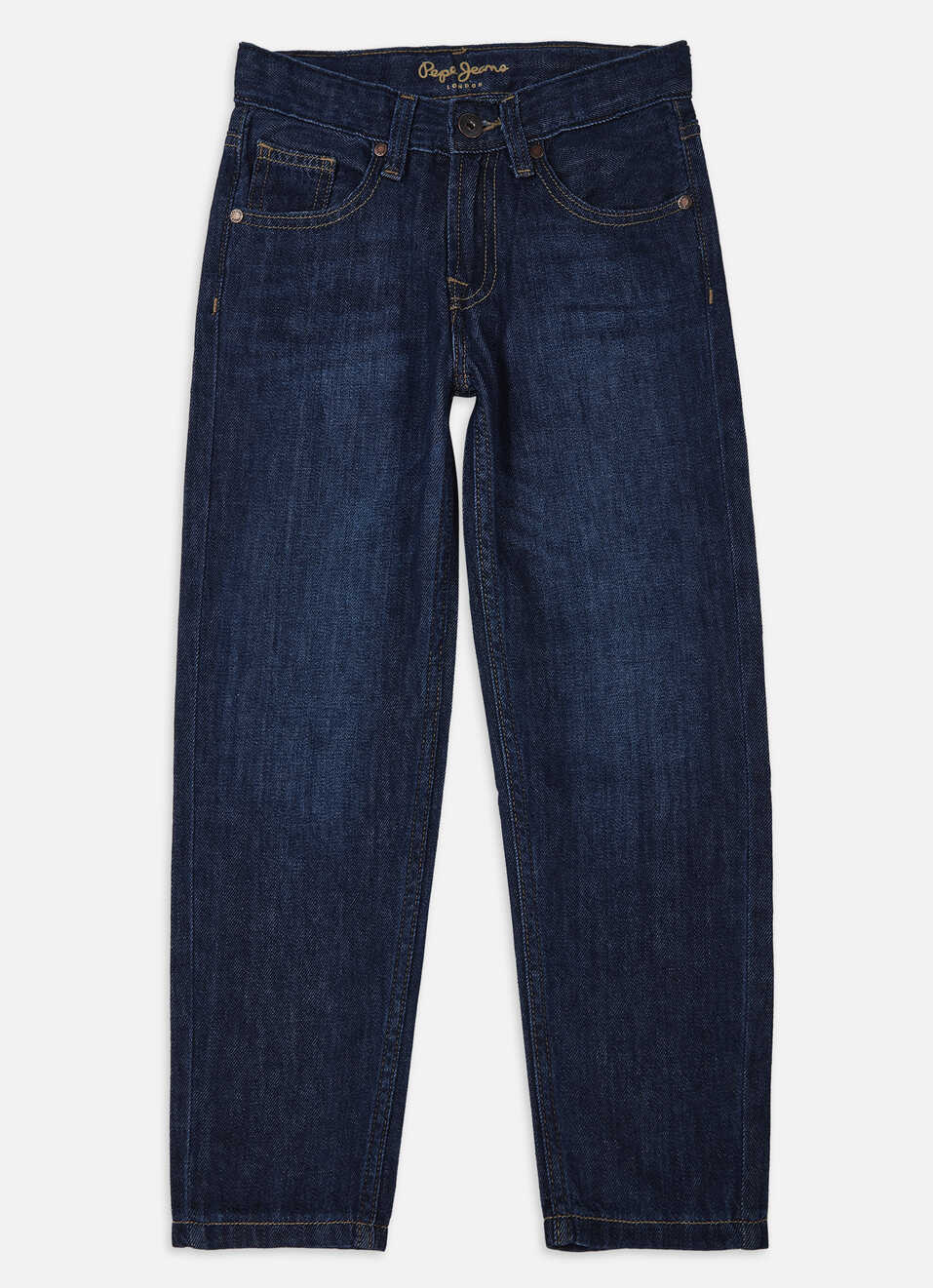 Boys Blue Mid Rise Tapered Baggy Jeans, , large image number 0