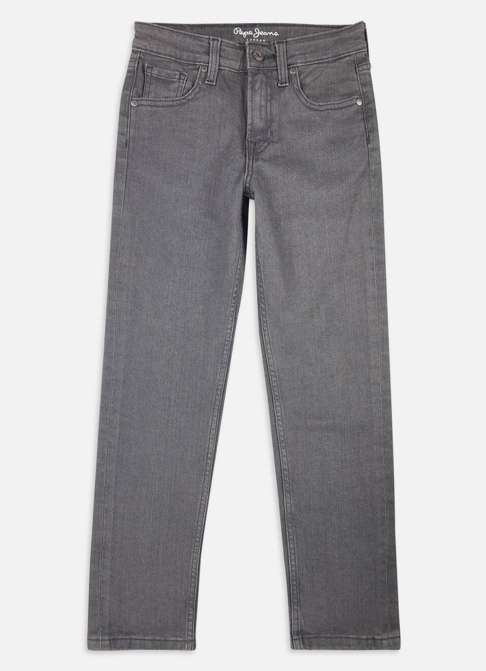 Boys Skater Grey Mid Rise Straight Leg Jeans, , large image number 0