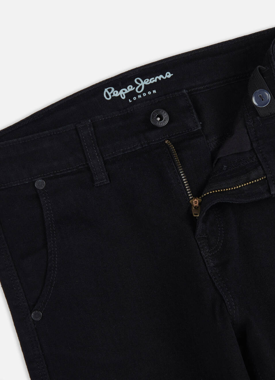 Boys Skater Black Mid Rise Straight Leg Jeans, , large image number 2