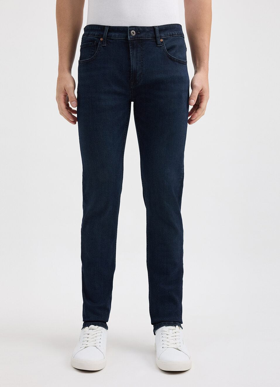 Men Blue Skinny Fit Low Rise Jeans, , large image number 5