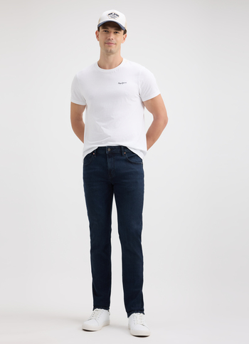 Men Dark Blue Skinny Fit Low Rise  Jeans 